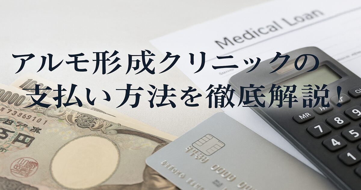 アルモ形成クリニックの支払い方法